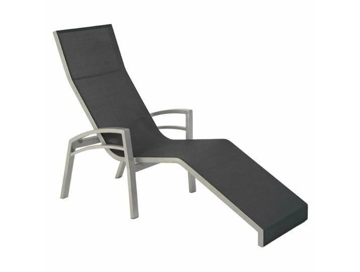 Stern Balance Relaxliege - Gestell Alu graphit Liegefläche Textil silbergrau von Stern