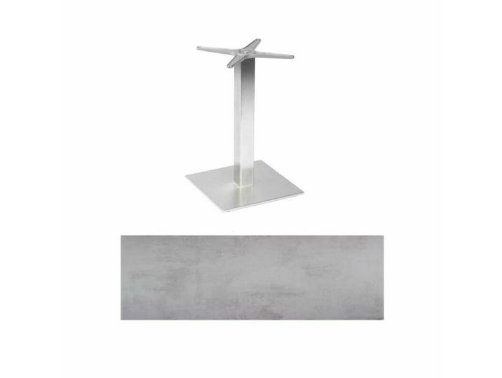 Stern Bistrotisch Mailand Aluminium/HPL, Tischplatte quadratisch - HPL Zement hell von Stern