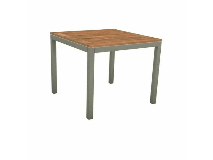 Stern Classic Tischsystem Gartentisch Aluminium/Teak - Aluminium graphit , 90 × 90 von Stern