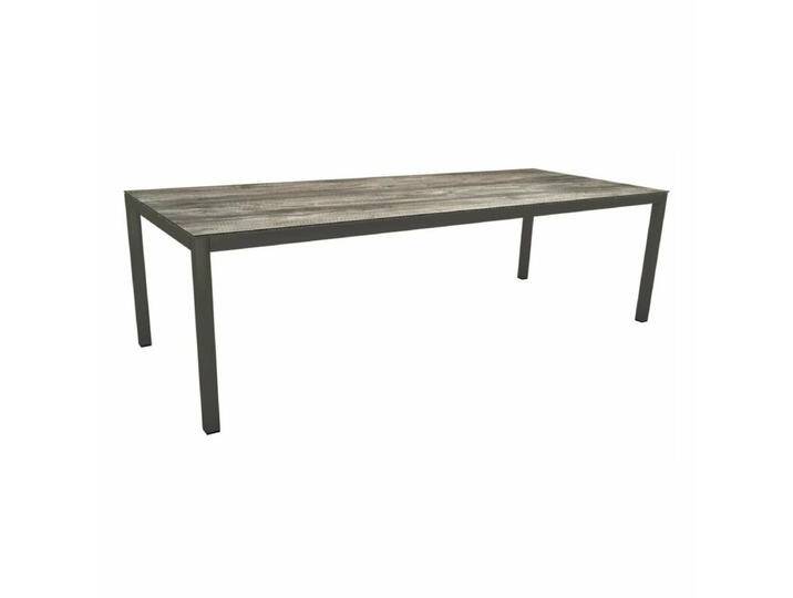 Stern Classic Tischsystem Gartentisch Aluminium anthrazit/HPL - HPL Tundra Grau , 250 × 100 von Stern