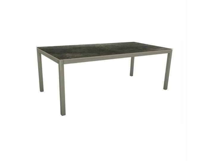 Stern Classic Tischsystem Gartentisch Aluminium graphit/HPL - HPL Dark Marble , 200 × 100 von Stern