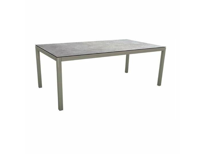 Stern Classic Tischsystem Gartentisch Aluminium graphit/HPL - HPL Metallic Grau , 200 × 100 von Stern