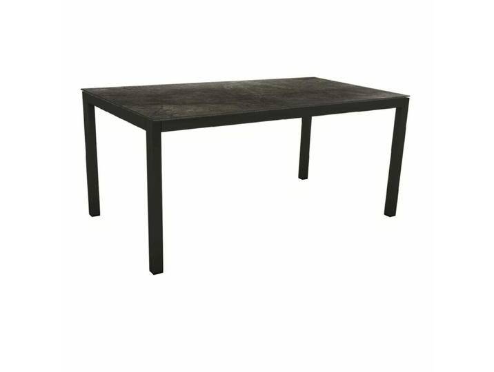 Stern Classic Tischsystem Gartentisch Aluminium schwarz matt/HPL - HPL Dark Marble , 130 × 80 von Stern