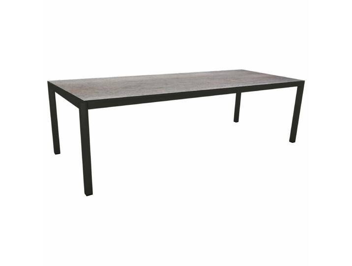 Stern Classic Tischsystem Gartentisch Aluminium schwarz matt/HPL - HPL Smoky , 250 × 100 von Stern