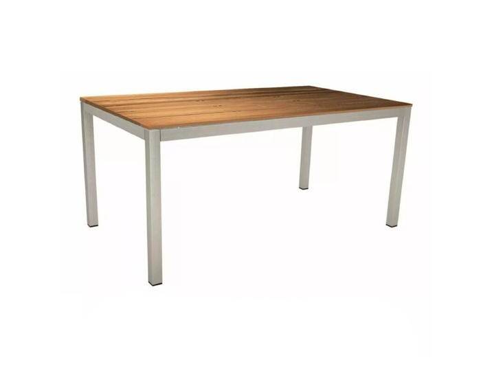 Stern Classic Tischsystem Gartentisch Edelstahl/Teak Einzelleisten - 161 × 91 von Stern