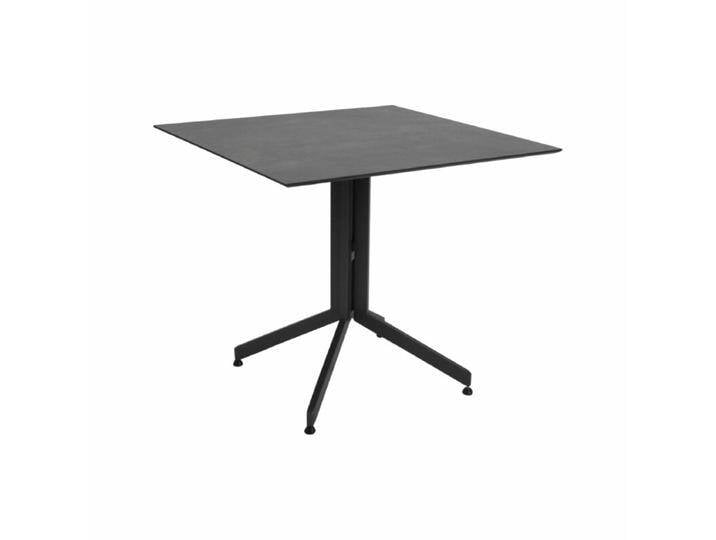Stern Faro Bistrotisch Aluminium/HPL, Tischplatte quadratisch - Aluminium anthrazit , HPL Zement,klappbar von Stern