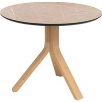 Stern Freddie Beistelltisch Teak-Gestell Tischplatte Silverstar 2.0 von Stern