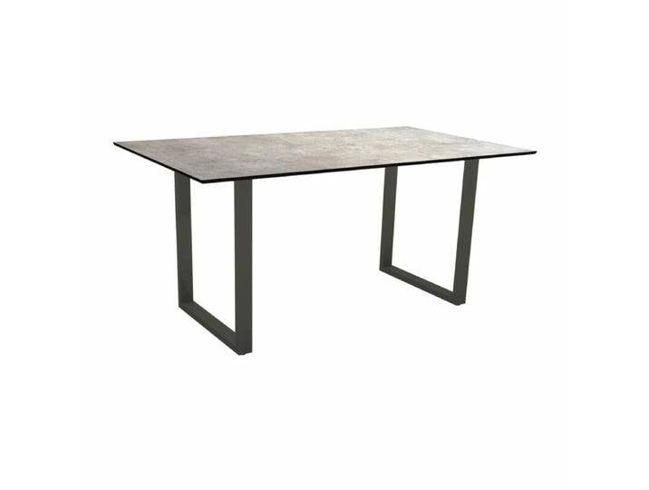 Stern Kufentisch Aluminium/HPL 160x90 cm - Aluminium anthrazit , HPL Metallic Grau,Tischbein mit Höhenausgleich,Industrial Stern Kufentisch Aluminium/HPL 160x90 cm - Aluminium anthrazit , HPL Metallic Grau,Tischbein mit Höhenausgleich,Industrial von Stern