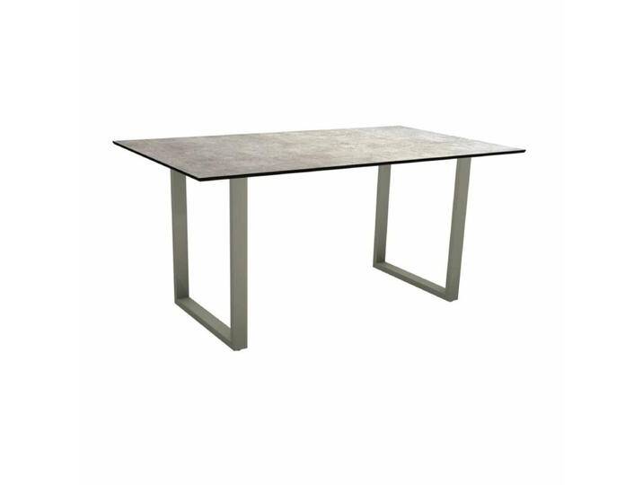 Stern Kufentisch Aluminium/HPL 160x90 cm - Aluminium graphit , HPL Metallic Grau,Tischbein mit Höhenausgleich,Industrial Stern Kufentisch Aluminium/HPL 160x90 cm - Aluminium graphit , HPL Metallic Grau,Tischbein mit Höhenausgleich,Industrial von Stern