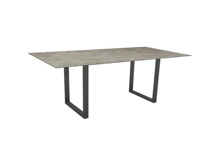 Stern Kufentisch Aluminium/HPL 200x100 cm - Aluminium anthrazit , HPL Slate Stone,Tischbein mit Höhenausgleich,Industrial Stern Kufentisch Aluminium/HPL 200x100 cm - Aluminium anthrazit , HPL Slate Stone,Tischbein mit Höhenausgleich,Industrial von Stern