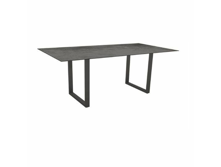 Stern Kufentisch Aluminium/HPL 200x100 cm - Aluminium anthrazit , HPL Zement,Tischbein mit Höhenausgleich,Industrial Stern Kufentisch Aluminium/HPL 200x100 cm - Aluminium anthrazit , HPL Zement,Tischbein mit Höhenausgleich,Industrial von Stern