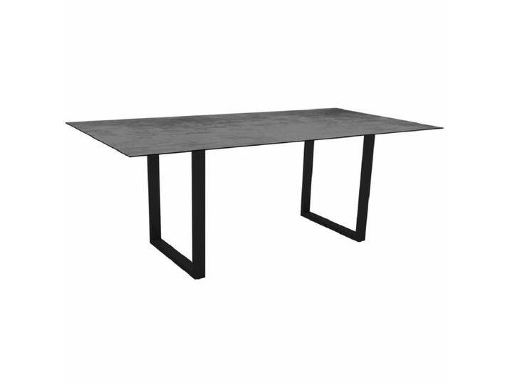 Stern Kufentisch Aluminium/HPL 200x100 cm - Aluminium schwarz matt , HPL Zement,Tischbein mit Höhenausgleich,Industrial Stern Kufentisch Aluminium/HPL 200x100 cm - Aluminium schwarz matt , HPL Zement,Tischbein mit Höhenausgleich,Industrial von Stern