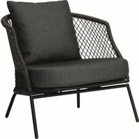 Stern Odea Lounge-Sessel Aluminium schwarz matt von Stern