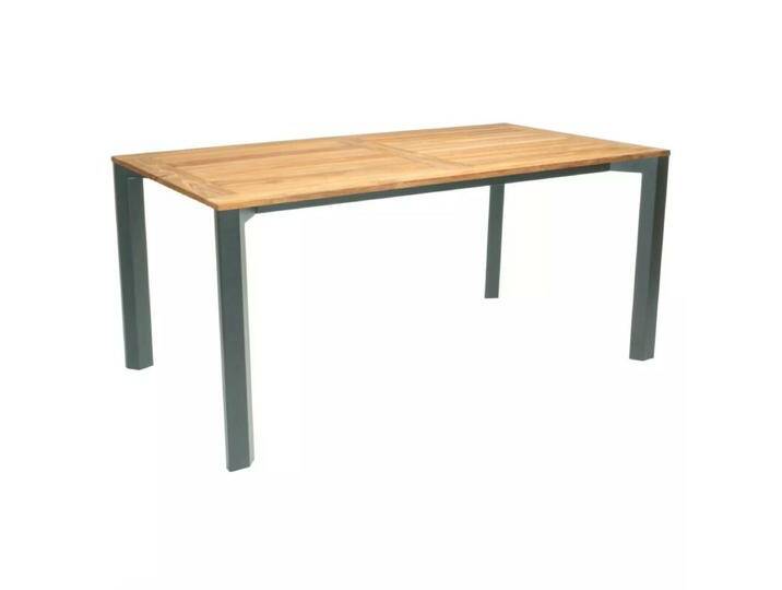 Stern Penta Tischsystem Gartentisch Aluminium/Teak - Aluminium schwarz matt , 220 × 100 von Stern