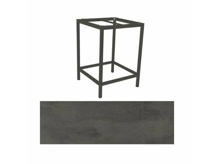 Stern Tischsystem Bartisch Aluminium/HPL - Aluminium anthrazit , HPL Smoky von Stern