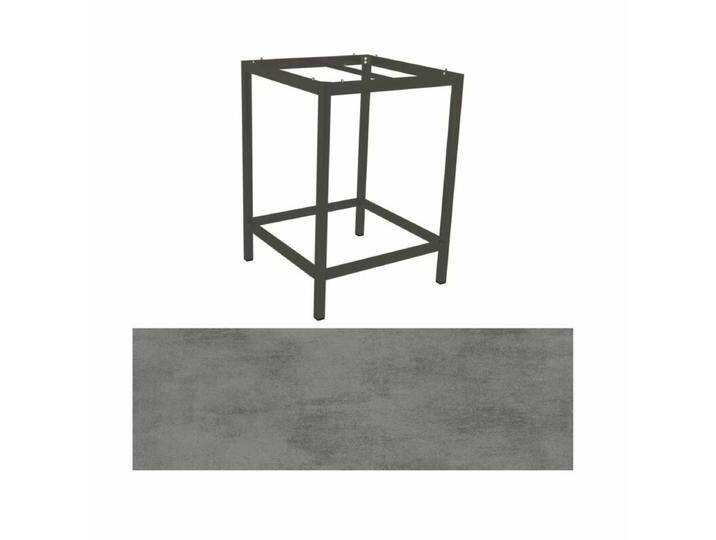 Stern Tischsystem Bartisch Aluminium/HPL - Aluminium anthrazit , HPL Zement von Stern