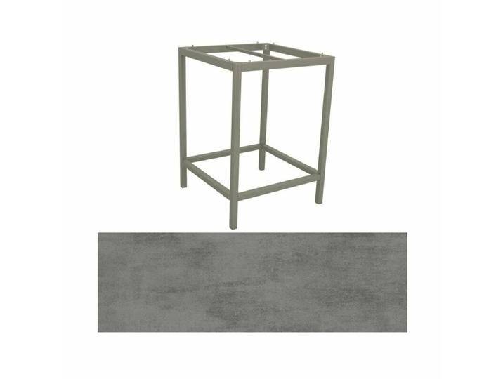 Stern Tischsystem Bartisch Aluminium/HPL - Aluminium graphit - HPL Zement von Stern