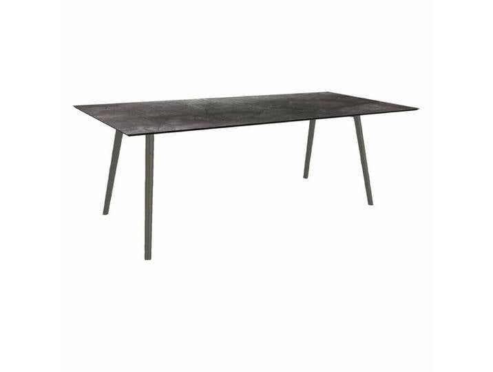 Stern Tischsystem Interno, Aluminium Rundrohr/HPL - Aluminium anthrazit , HPL Dark Marble , 220 × 100,Tischbein mit Höhenausgleich,Industrial Stern Tischsystem Interno, Aluminium Rundrohr/HPL - Aluminium anthrazit , HPL Dark Marble , 220 × 100,Tischbein mit Höhenausgleich,Industrial von Stern