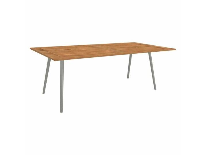 Stern Tischsystem Interno, Aluminium Rundrohr/Teak - Aluminium graphit , 220 × 100,Tischbein mit Höhenausgleich,Modern Country Stern Tischsystem Interno, Aluminium Rundrohr/Teak - Aluminium graphit , 220 × 100,Tischbein mit Höhenausgleich,Modern Country von Stern