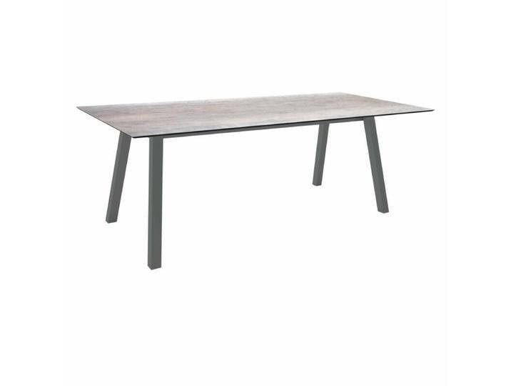 Stern Tischsystem Interno, Aluminium Vierkantrohr/HPL - Aluminium anthrazit , HPL Smoky , 220 × 100,Tischbein mit Höhenausgleich,Industrial Stern Tischsystem Interno, Aluminium Vierkantrohr/HPL - Aluminium anthrazit , HPL Smoky , 220 × 100,Tischbein mit Höhenausgleich,Industrial von Stern