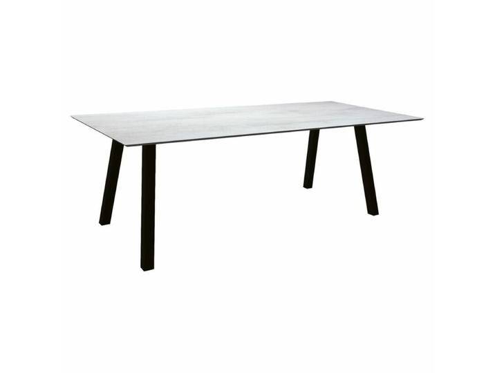 Stern Tischsystem Interno, Aluminium Vierkantrohr/HPL - Aluminium schwarz matt , HPL Zement hell , 220 × 100,Tischbein mit Höhenausgleich,Industrial Stern Tischsystem Interno, Aluminium Vierkantrohr/HPL - Aluminium schwarz matt , HPL Zement hell , 220 × 100,Tischbein mit Höhenausgleich,Industrial von Stern