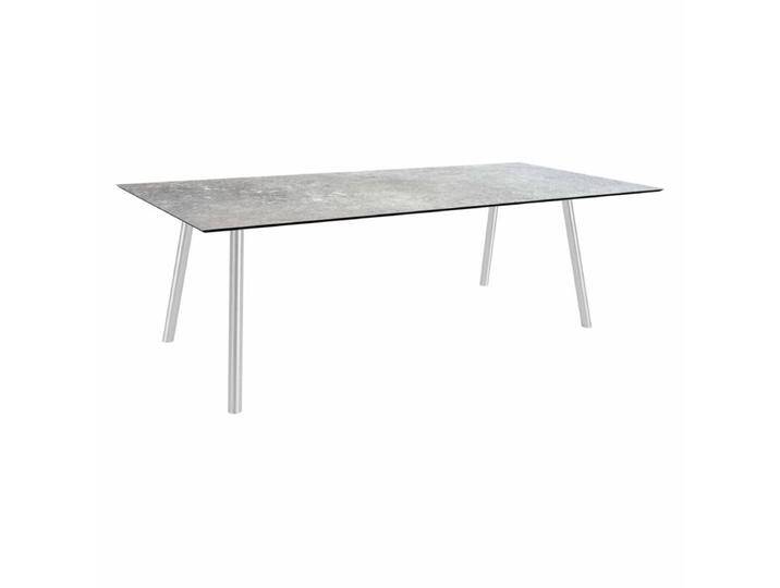 Stern Tischsystem Interno, Edelstahl Rundrohr/HPL - HPL Vintage Stone - 220 × 100,Tischbein mit Höhenausgleich Stern Tischsystem Interno, Edelstahl Rundrohr/HPL - HPL Vintage Stone - 220 × 100,Tischbein mit Höhenausgleich von Stern