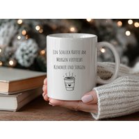 Weiße Tasse Für Kaffeeliebhaber Mit Humorvollem Spruch - Aus Keramik 325Ml von SternchenStoff