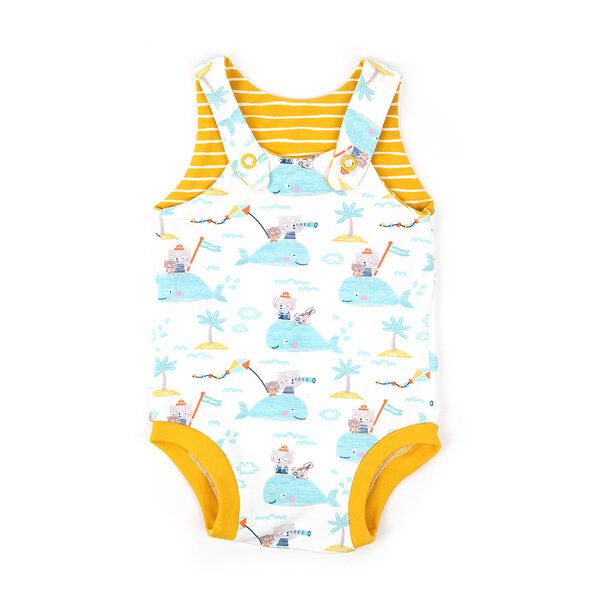 Sternchenwolke BIO Sommerstrampler "Travel Bear" von Sternchenwolke