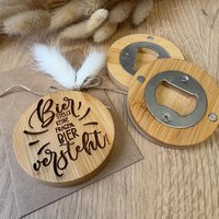 Flaschenöffner Bier Stellt Keine Fragen, Versteht | Magnet Geschenkidee von Sternelinchen