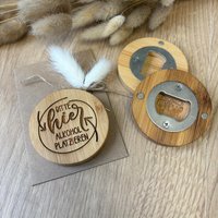 Flaschenöffner Bitte Hier Alkohol Platzieren | Magnet Geschenkidee von Sternelinchen