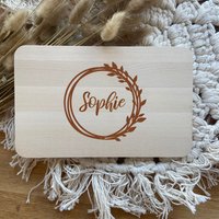 Frühstücksbrettchen | Blütenring Mit Name Personalisiert Schneidebrett Vesperbrett Frühstücksbrettchen | Blütenring Mit Name Personalisiert Schneidebrett Vesperbrett von Sternelinchen