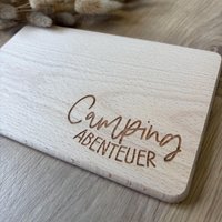 Frühstücksbrettchen | Camping Abenteuer Schneidebrett Vesperbrett Frühstücksbrettchen | Camping Abenteuer Schneidebrett Vesperbrett von Sternelinchen