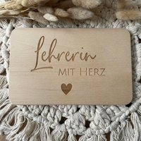 Frühstücksbrettchen | Lehrerin Mit Herz Schneidebrett Vesperbrett Frühstücksbrettchen | Lehrerin Mit Herz Schneidebrett Vesperbrett von Sternelinchen