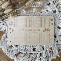 Frühstücksbrettchen | Mein Kleines 1x1 Regenbogen & Einhorn Schneidebrett Vesperbrett Frühstücksbrettchen | Mein Kleines 1x1 Regenbogen & Einhorn Schneidebrett Vesperbrett von Sternelinchen