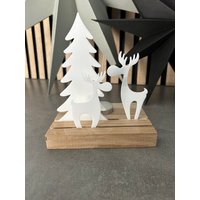 Lichtobjekt | Baum & Elche Kerzenhalter von Sternelinchen