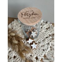 Vorratsglas Mit Holzdeckel | Auf Die Plätzchen Fertig Los Keksdose von Sternelinchen