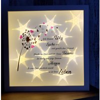Bilderrahmen Beleuchtet Geh Deinen Weg... Pusteblume Bild Geschenk Abschied Freunde Geburtstag Leuchtrahmen Kommunion Prüfung Konfirmation Bilderrahmen Beleuchtet Geh Deinen Weg... Pusteblume Bild Geschenk Abschied Freunde Geburtstag Leuchtrahmen Kommunion Prüfung Konfirmation von SternenbilderDesigns