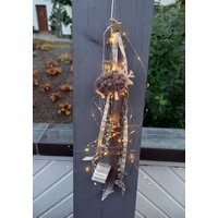 Haltbare Timer Led Fensterdeko Mit Timer, Türkranz, Batteriebetriebene Türdeko, Wanddeko, Weihnachtskranz, Winter von SternenglanzClemens