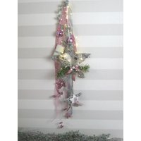 Mit Timer Xl Winterkranz, Led Batteriebetrieben, Weihnachtsdeko , Wiederverwendbarer Türkranz, Winter, Türschmuck, Fensterschmuck von SternenglanzClemens