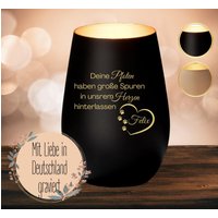 Windlicht Trauerlicht Mit Gravur - Personalisiertes Erinnerungslicht Hund Kerzenhalter, Haustier Gedenklicht, Andenken An Verstorbene Katze Windlicht Trauerlicht Mit Gravur - Personalisiertes Erinnerungslicht Hund Kerzenhalter, Haustier Gedenklicht, Andenken An Verstorbene Katze von Sternenstrahlen