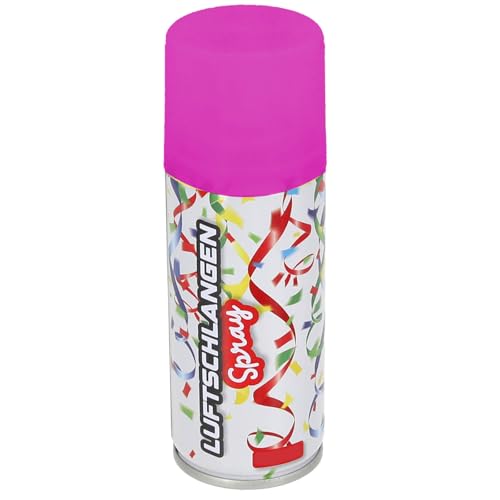100ml Luftschlangenspray Colorspray Fasching Karneval Party Dekoration Sprüh Luftschlangen (Pink) von Sternfabrik