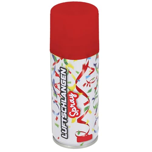 100ml Luftschlangenspray Colorspray Fasching Karneval Party Dekoration Sprüh Luftschlangen (Rot) von Sternfabrik