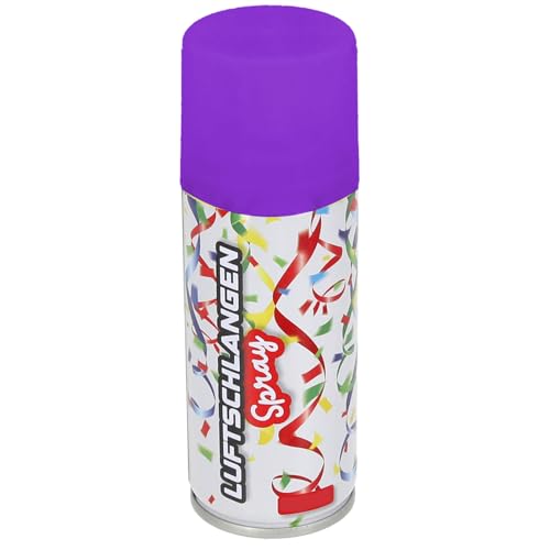 100ml Luftschlangenspray Colorspray Fasching Karneval Party Dekoration Sprüh Luftschlangen (Violett) von Sternfabrik