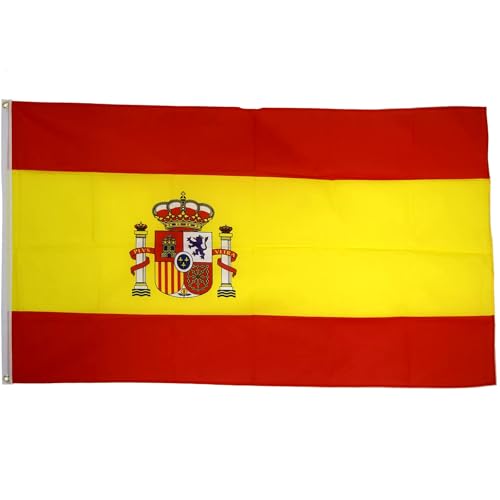 Spanien Fanartikel Fahne Flagge mit Ösen 90 x 150cm rot Gelb Escudo de España #51 Spanien Fanartikel Fahne Flagge mit Ösen 90 x 150cm rot Gelb Escudo de España #51 von Sternfabrik