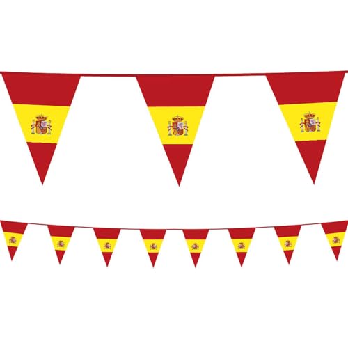 Spanien Fanartikel Wimpelgirlande 10 Meter 10 Wimpel rot Gelb Escudo de España #50 Spanien Fanartikel Wimpelgirlande 10 Meter 10 Wimpel rot Gelb Escudo de España #50 von Sternfabrik