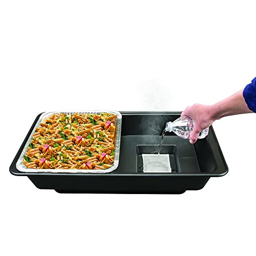 Sterno SpeedHeat 70332 Flammenloses Warmhaltesystem für Catering, jedes Set passt auf zwei halbe Folienpfannen (Set mit 8 Kits) von Sterno