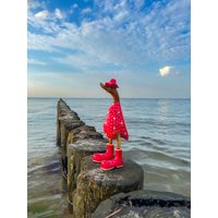 Holzentchen Stiefel in Rot Mit Weißen Punkten Bemalt Ca 25 cm Holzentchen Stiefel in Rot Mit Weißen Punkten Bemalt Ca 25 cm von Sternschnuppe1985