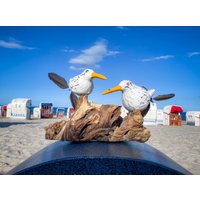 Möwen Liebespaar Auf Holz Mit Propeller Ca. 15 cm X 20 Möwen Liebespaar Auf Holz Mit Propeller Ca. 15 cm X 20 von Sternschnuppe1985