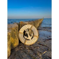 Rettungsring Anker Aus Holz Antik Weiß Grau Mit Text "Heimathafen" Ca. 30x30 cm Rettungsring Anker Aus Holz Antik Weiß Grau Mit Text "Heimathafen" Ca. 30x30 cm von Sternschnuppe1985