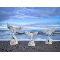 Walflosse Als 3Er Set Aus Holz in Weiß Shabby Chic von Sternschnuppe1985